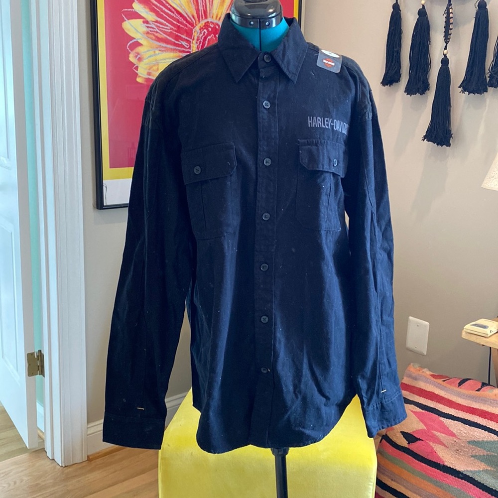 Harley-Davidson logo Button Up riding shirt